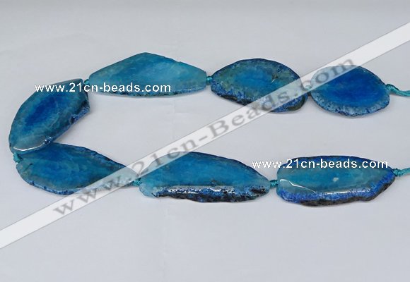 CNG2953 15.5 inches 25*35mm - 30*50mm freeform agate beads