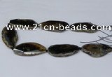 CNG2956 15.5 inches 25*35mm - 30*50mm freeform agate beads