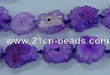 CNG2967 15.5 inches 8*10mm - 15*18mm freeform druzy agate beads