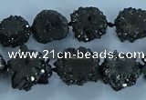 CNG2973 15.5 inches 8*10mm - 15*18mm freeform druzy agate beads