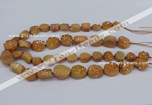 CNG2978 15.5 inches 12*16mm - 20*25mm freeform druzy agate beads