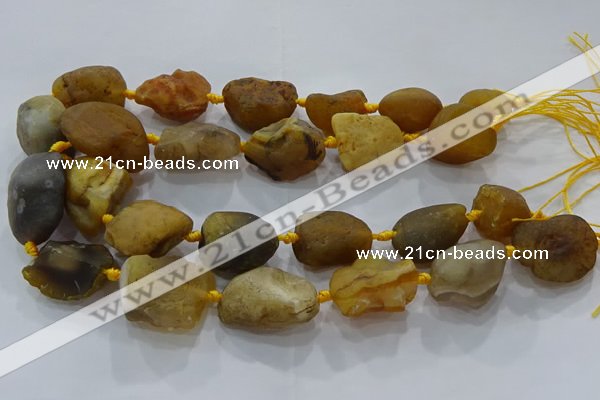 CNG3000 15.5 inches 15*20mm - 22*30mm nuggets agate beads