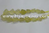 CNG3005 15.5 inches 15*20mm - 22*30mm nuggets lemon quartz beads