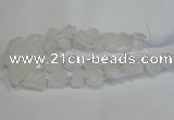 CNG3015 15.5 inches 15*20mm - 22*30mm nuggets white crystal beads