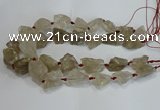 CNG3018 15.5 inches 15*20mm - 22*30mm nuggets smoky quartz beads