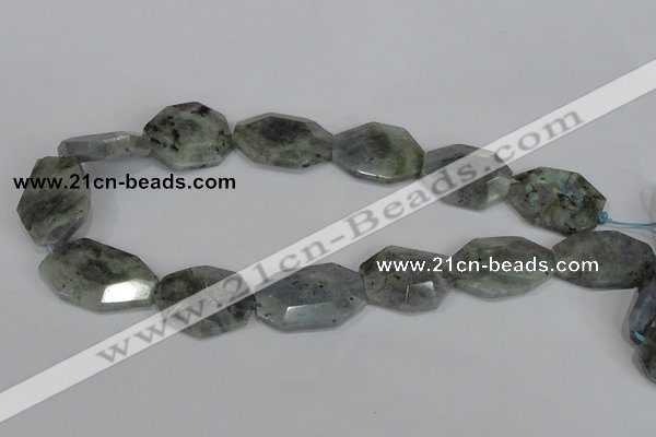 CNG302 15.5 inches 22*30mm faceted nuggets labradorite gemstone beads