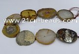 CNG3030 15.5 inches 35*40mm - 45*50mm freeform druzy agate beads