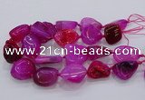 CNG3048 25*30mm - 30*40mm nuggets agate gemstone beads