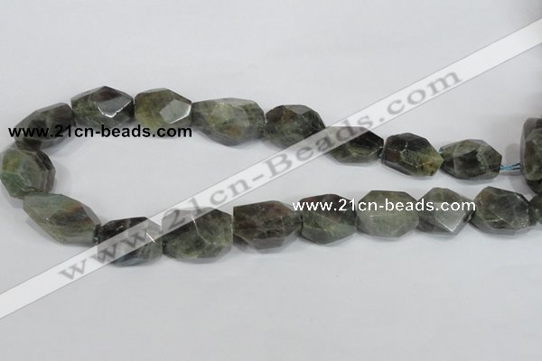 CNG306 15.5 inches 18*25mm faceted nuggets labradorite gemstone beads