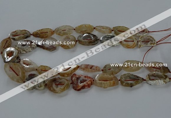 CNG3060 15.5 inches 13*18mm - 18*25mm freeform druzy agate beads