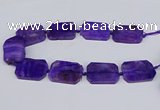 CNG3081 15.5 inches 30*40mm - 35*45mm freeform agate beads