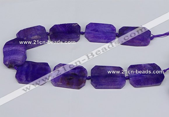 CNG3081 15.5 inches 30*40mm - 35*45mm freeform agate beads