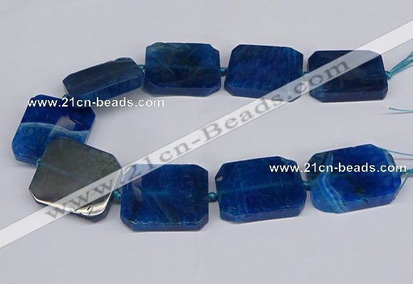 CNG3083 15.5 inches 30*40mm - 35*45mm freeform agate beads