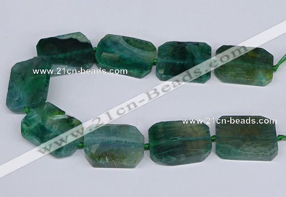 CNG3084 15.5 inches 30*40mm - 35*45mm freeform agate beads