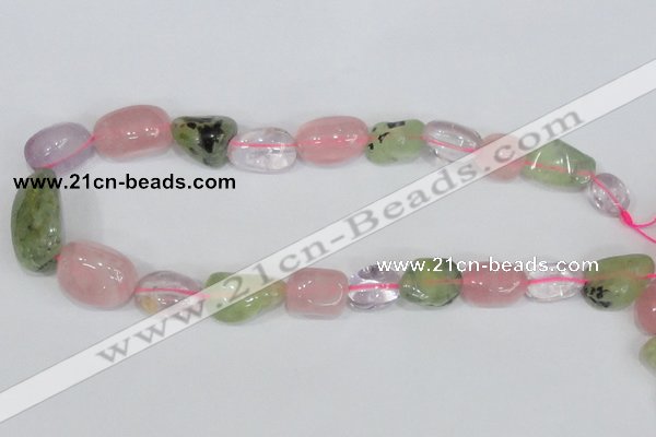CNG310 15.5 inches 10*14mm – 20*22mm nuggets mixed quartz beads