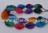 CNG3110 15.5 inches 25*40mm - 30*45mm freeform agate beads