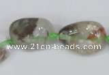 CNG312 15.5 inches 10*12mm – 18*25mm nuggets green-phantom beads