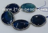 CNG3126 8 inches 45*55mm - 50*60mm freeform agate gemstone beads