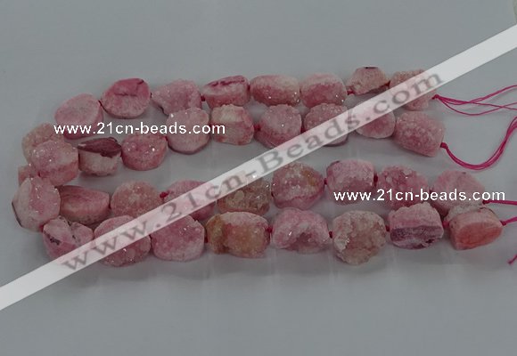 CNG3146 15.5 inches 12*16mm - 20*25mm freeform druzy agate beads