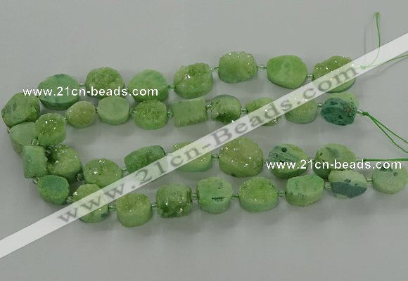 CNG3148 15.5 inches 12*16mm - 20*25mm freeform druzy agate beads