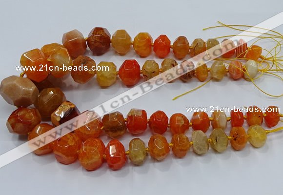 CNG3175 15.5 inches 12*16mm - 25*30mm nuggets agate beads