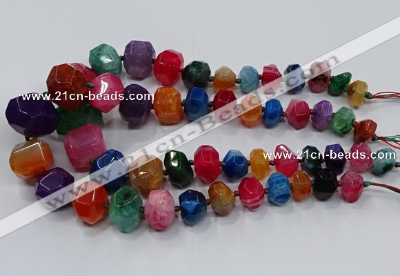 CNG3180 15.5 inches 12*16mm - 25*30mm nuggets agate beads