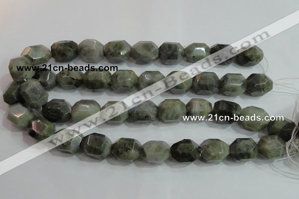 CNG320 15.5 inches 15*20mm faceted nuggets labradorite gemstone beads