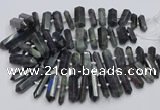 CNG3211 15.5 inches 10*25mm - 12*45mm faceted nuggets labradorite beads