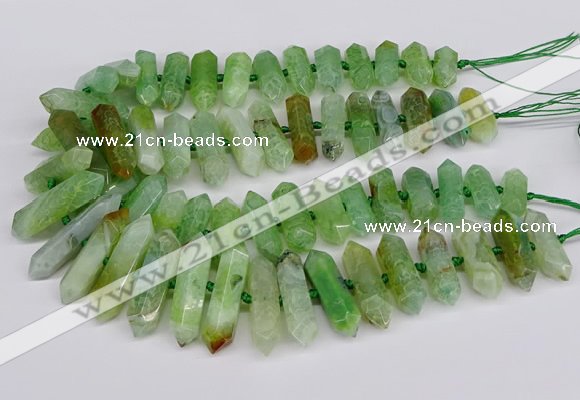 CNG3226 15.5 inches 10*20mm - 12*40mm faceted nuggets agate beads