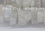 CNG3235 15.5 inches 20*25mm - 25*30mm nuggets plated white crystal beads