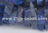 CNG3240 15.5 inches 20*25mm - 25*30mm nuggets plated white crystal beads