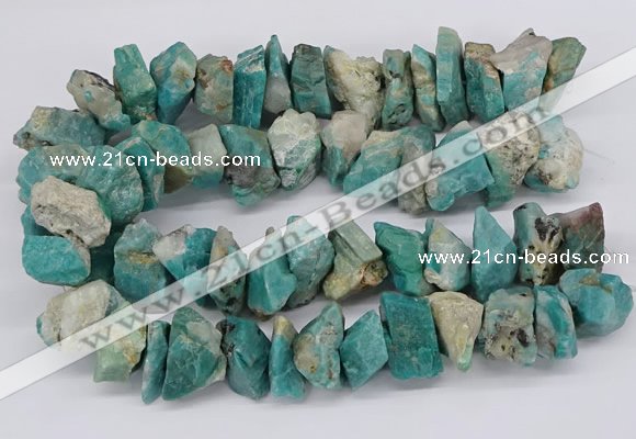 CNG3246 15.5 inches 25*35mm - 30*40mm nuggets amazonite beads