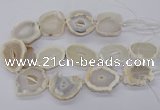 CNG3300 30*35mm - 35*40mm freeform druzy agate beads