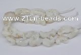 CNG3306 20*30mm - 30*45mm freeform plated druzy agate beads