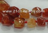 CNG334 15.5 inches 8*10mm - 13*15mm faceted nuggets agate beads