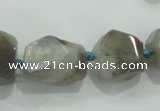 CNG335 15.5 inches 8*10mm - 15*18mm faceted nuggets agate beads