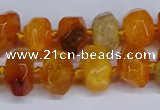 CNG3365 15.5 inches 10*14mm - 12*16mm nuggets agate beads