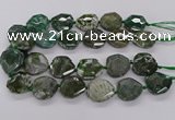 CNG3403 15.5 inches 28*30mm - 30*32mm faceted freeform agate beads