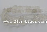 CNG3421 15.5 inches 15*20mm - 20*30mm nuggets white crystal beads