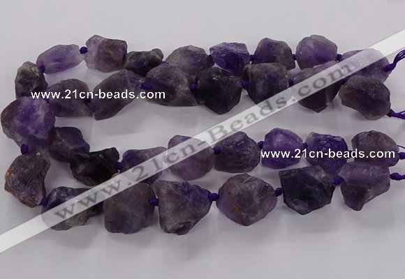 CNG3423 15.5 inches 15*20mm - 20*30mm nuggets amethyst beads