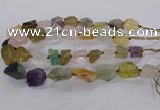 CNG3428 15.5 inches 15*20mm - 20*30mm nuggets mixed quartz beads