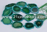 CNG3464 15.5 inches 35*40mm - 45*55mm freeform agate beads