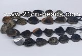 CNG3487 20*25mm - 30*35mm freeform chrysanthemum agate beads