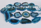 CNG3490 15.5 inches 35*40mm - 45*55mm freeform agate beads