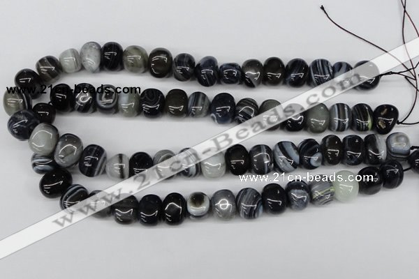 CNG35 15.5 inches 11*15mm nuggets madagascar agate gemstone beads