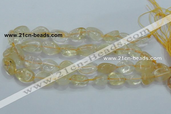 CNG350 15.5 inches 13*18mm - 20*25mm nuggets citrine gemstone beads