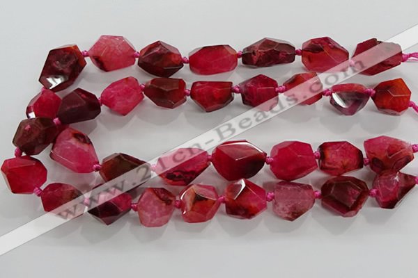 CNG3509 15.5 inches 15*20mm - 18*25mm faceted nuggets agate beads