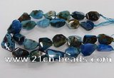 CNG3510 15.5 inches 15*20mm - 18*25mm faceted nuggets agate beads