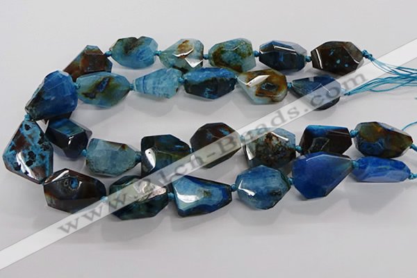 CNG3510 15.5 inches 15*20mm - 18*25mm faceted nuggets agate beads