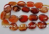 CNG3514 15.5 inches 20*25mm - 25*35mm freeform agate slab beads